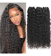 Beauty Queen Wet and Wavy Human Hair Bundles 22 22 22 Inch 16A Grade 100% Unprocessed Brazilian W...