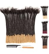 DAIXI 0.6cm Thickness 8 Inch 30 Strands #T1B/27 Ombre Blonde Color Tips 100% Real Human Hair Drea...