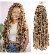 Yewell Butterfly Locs Crochet Hair 24 Inch Distressed Locs Crochet Hair, 6 Packs Crochet Butterfl...