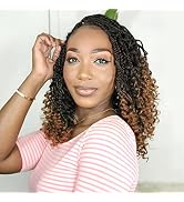 Fulcrum Goddess Box Braids Crochet Hair 14 Inch, 9 Packs Pre Looped Box Braids Crochet Hair For B...