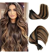Ombre Balayage Human Hair Tape in Extensions Invisible Tape in Hair Extensions Real Human Hair Na...
