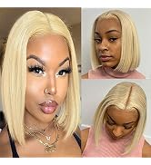 Blonde Bob Wigs Human Hair, Blonde Bob Wigs for Women, Lace Front Wigs Human Hair,Short Bob Wigs ...