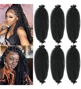 Spring Afro Twist Hair, 30 Inch Springy Marley Twist Braiding Hair Pre-Separated 6 Packs Spring T...