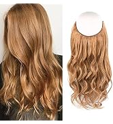 Sassina 12 Inch Secret Wire Hair Extensions, Auburn Color #30 80 Gram Real Remy Human Hair with A...