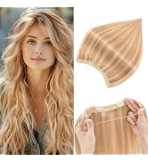 Halo Hair Extensions Real Human Hair,S-noilite Halo Hair Extensions,Halo Hair Extension for Women...