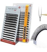 NAGARAKU U Eyelash Extensions Supplies 2D UU Lash Easy Fan Russian Volume Crisscross Eyelashes Ha...