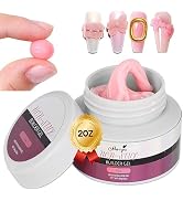 Monja 60g Nail Builder Gel Solid Glue for Acrylic Nails Press On Nails Tips Non Sticky Solid Long...