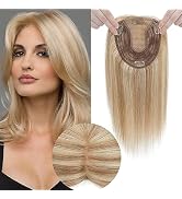 SEGOHAIR Hair Toppers for Women Real Human Hair No Bangs 13 * 15 cm Larger Silk Base 150% Density...