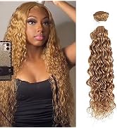 Water Wave Human Hair Bundles (12inch,1PC) Brazilian 100% Remy Human Hair Weave Eetension Honey B...