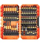 ENERTWIST 72 Pcs Impact Driver Bit Set,Complete S2 Screwdriver Bit Set,1