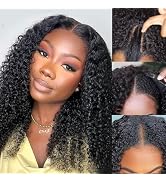 Yavida U Part Wig Human Hair No Leave Out Curly U Part Human Hair Wig for Black Women 180% Densit...