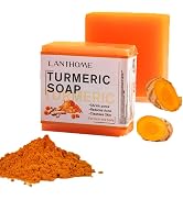 AKARY Turmeric Cleansing Soap Bar, Face and Body Soap for Cleanses Skin, Reduces Acne & Refining ...