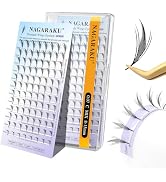 NAGARAKU Premade Wings Eyelash Extensions Air Series Comic Style Manga Anime Individual Lashes Vo...