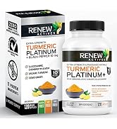 Renew Actives Turmeric Curcumin Supplement: Potent Turmeric Platinum + Supplement with 95% Curcum...