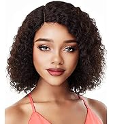 HUA Curly Human hair Wig for Black Women Human Hair Glueless Kinky Curly Short Bob Wig Human Hair...