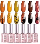 MIZHSE Gel Nail Polish: Fall Colors Gel Polish Set 18ml Large Capacity, Autumn and Winter Colors ...