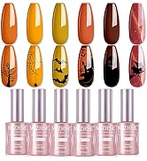 MIZHSE Gel Nail Polish: Fall Colors Gel Polish Set 18ml Large Capacity, Autumn and Winter Colors ...