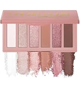 SUSIKEKI 6 Colors Mini Eyeshadow Makeup Palette Blush-colored Neutral Tone Eye Shadow Matte & Shi...