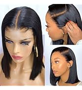 Dorosy Hair 13x6 Bob Wig Human Hair 13x6 HD Lace Front Wigs for Black Women Short Straight Bob Wi...