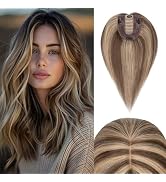 Rich Choices Hair Toppers for Women Real Human Hair 100% Human Hair Topper For Women Clip in Remy...