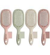 TADA Natural Beauty Hair Brush Detangler for Curly, Thick, Wavy, and Thin Hair - Ventilation Hole...