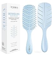 Detangler Brush by Fiora Naturals - 100% Bio-Friendly Detangling brush w/Ultra-Soft Bristles - Gl...