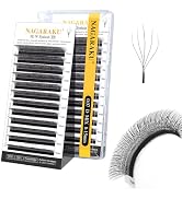 NAGARAKU 5D W Shape Eyelash Extension VERSION 2.0 lash Supplies Natural Soft Volume 0.07mm D curl...