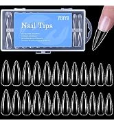 Yevyo 240 Pcs Clear Gel X Nail Tips Stiletto Nail Tips False Nail Tips, Acrylic Fake Nail Tips So...