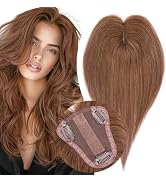 S-noilite Human Hair Toppers, Real Human Hair Toppers,Hair Toppers for Women 100% Real Human Hair...