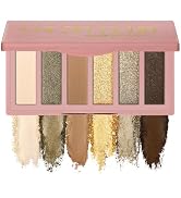 SUSIKEKI 6 Colors Mini Eyeshadow Makeup Palette Olive-colored Neutral Tone Eye Shadow Matte & Shi...