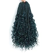 8 Packs Crochet Box Braids- 14 Inch Boho Box Braids Crochet Braids Hair Bohomian Box Braid Croche...