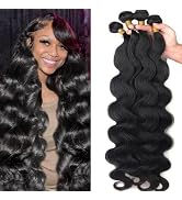 12A Human Hair Bundles 22 24 26 28 Inch Body Wave Bundles Human Hair 100% Unprocessed Brazilian V...