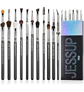 Jessup Eye Makeup Brushes Set Professonal 28pcs Premium Synthetic Eyeshadow Brush Eyeliner Brush ...