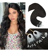 Benehair Micro Loop Human Hair Extension 1g/strand 50g Micro Beads Remy Straight Hair Extension f...