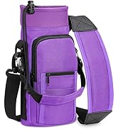 SITHON Water Bottle Carrier Bag with Adjustable Shoulder Strap, Sports Water Bottle Sling Case Ho...