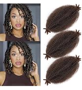 SIXERSI Afro Spring Twist Hair 12 Inches Marley Twist Braiding Hair Extensions T30 Ombre Cuban Tw...