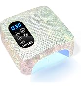 UV LED Nail Lamp, Gellen 72W Rechargeable UV Nail Lamp for Gel Nails, Cordless UV Light for Nails...