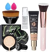 Air Cushion CC Cream Natural Foundation,PHOERA CC+ Cream Color Correcting Anti Aging Hydrating Se...