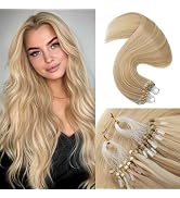 Benehair Micro Loop Human Hair Extension 1g/strand 50g Micro Beads Remy Balayage Hair Piece for W...