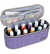LUXJA Nail Polish Organizer - Holds 12 Bottles (15ml - 0.5 fl.oz), Nail Polish Case for Polish an...