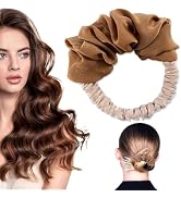 Heatless Hair Curler Overnight Blowout Heatless Curling Scrunchie Satin Heatless Curls Rod to Sle...