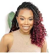 Fulcrum Goddess Box Braids Crochet Hair 12 Inch, 9 Packs Pre Looped Box Braids Crochet Hair For B...