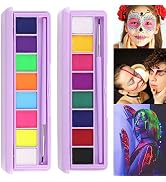 2 Pcs Water Activated Eyeliner Palette Liquid Eyeliner Colorful Set Hydra Graphic Eyeliner Makeup...