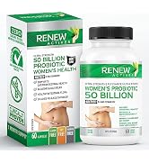 Renew Actives 50 Billion Probiotics for Women with MAKTREK Bi-Pass Technology - Microencapsulated...