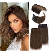 Cisyia Clip in Hair Toppers 4PCS Short Thick Hairpieces for Women with Thinning Hair Ginger Brown...
