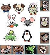 Yosoo 3D Printer Drawing Paper, 20pcs 40 Cartoon Patterns Printing Paper Painting Graffiti Templa...