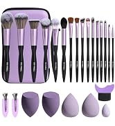 BS-MALL Makeup Brushes 21 pcs Makeup Tools Kit Premium Synthetic Powder Foundation Contour Concea...