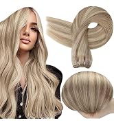 ash blonde hair extensions #18P613 hair extensions