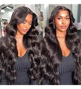 28 Inch Body Wave Lace Front Wigs Human Hair 180 Density 13x4 HD Transparent Lace Frontal Wigs wi...