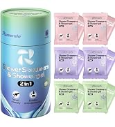 Shower Steamers Aromatherapy 6 Pack - Birthday Gifts for Women, 2-in-1 Shower Steamers and Body W...